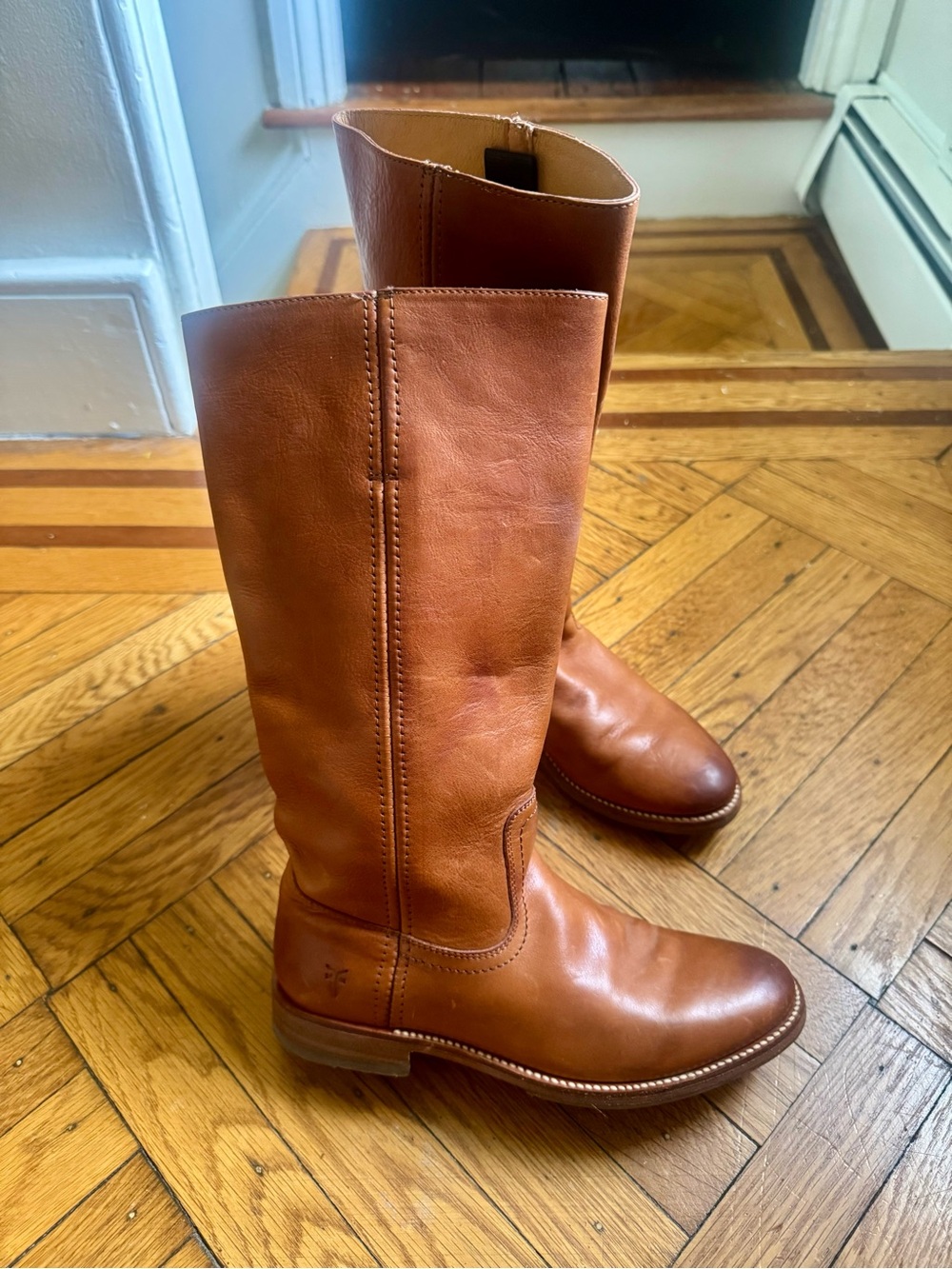 Vintage Frye cognac riding boots